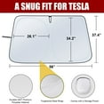 thumbnail image 2 of 2WIN2BUY Car Windshield Sunshade for Tesla Model 3/Y,Blocks UV & Heat Foldable Windshield Cover Sunshade,Reflective Front Window Sun Shade Cover, 2 of 7
