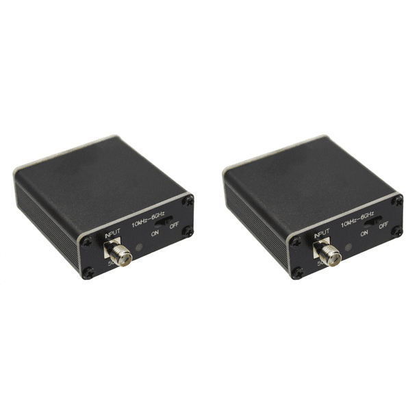 Preamplificador potencia alta ganancia banda completa 10K-6GHz 20dB con conector SMA