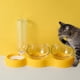 thumbnail image 5 of Alimentador Voladuro Dual Inclinación Extraíble Auto 3 Amarillo Gloria Dispensador de cuencos de gatos, 5 of 9