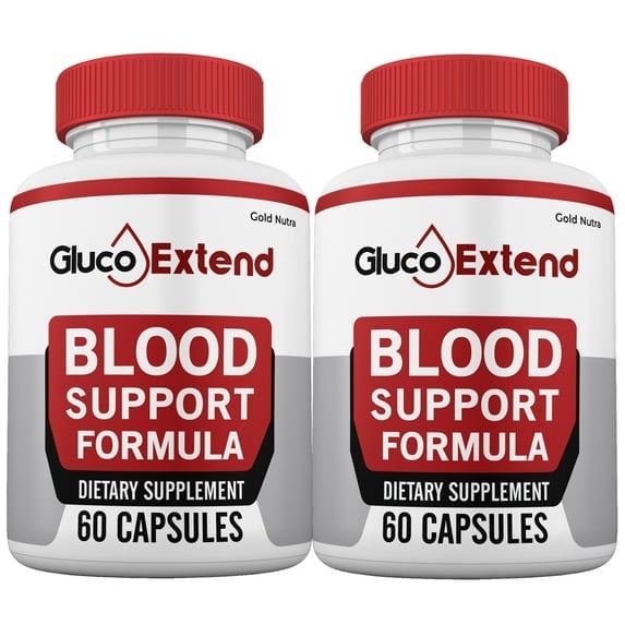 (2 Pack) Gluco Extend Capsules Blood Support, Gluco Extend Pills, Maximum Strength All Natural Supplement GlucoExtend