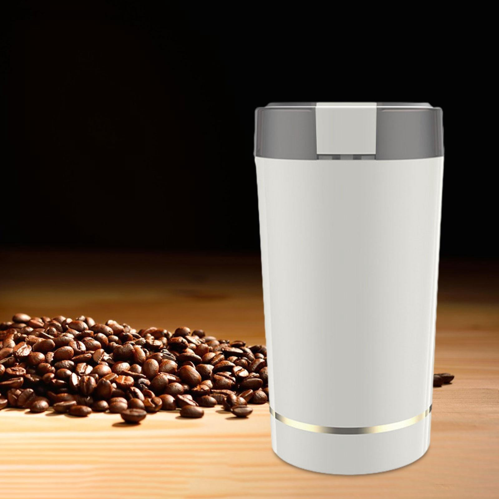 Electric Coffee Grinder Espresso Grinder Large Capacity 220V Grain Beans Peanut Burr Mill Stainless Steel Cafes Spice Grinder white