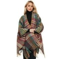 thumbnail image 5 of Cavosen Womens Wraps and Shawls Tassel Knit Elegant Wraps Plaid Soft Open Front Scarves Casual Winter Everyday Wear, 5 of 9