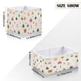 thumbnail image 2 of Foldable Fabric Storage Bin Home Cubes Clothing Organizer Bins Large Collapsible Box Basket for Home Organizer Vintage Christmas Elements, 2 of 7