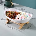 thumbnail image 6 of Joernso 1/2 Tiers Portable Fruit Plate Luxury Fruit Serving Bowl Shelves Display Stand for Party, 6 of 8