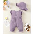 thumbnail image 3 of Conjunto de ropa SUNNY PIGGY mameluco para recién nacidas y gorro, 3 of 6