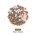 thumbnail image 3 of Uxcell 7 Paquetes de 30g Bolas de Reemplazo para Cabezal de Ducha 0.28''-0.31'' para Filtración Blanco Gris Naranja, 3 of 6