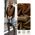thumbnail image 5 of Reversible Vests Women Fall Sleeveless V-Neck Button up Fleece Vests Jackets with Pockets for Fall Winter Outerwear, 5 of 6