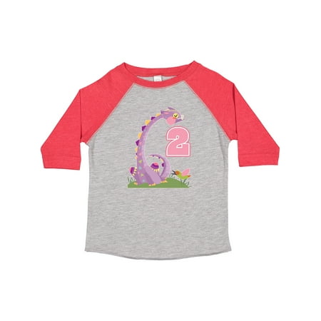 

Inktastic 2nd Birthday Dragon 2 Year Old Girl Gift Toddler Toddler Girl T-Shirt