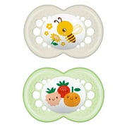 MAM Nature Pacifier, 6-16 Months, Unisex, 2 Pack