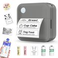 thumbnail image 1 of Mini impresora de pegatinas Label Maker Miouca Bluetooth, gris, 1 of 8