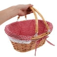 thumbnail image 4 of Delicioc Multi-function Woven Basket Lightweight Woven Basket Fruit Storage Basket Picnic Handheld Basket, 4 of 6