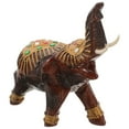 thumbnail image 1 of USHOBE mini elephant statue Elephant Statue Light Brown 1Pack Office Decoration, 1 of 8