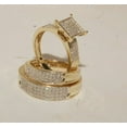 thumbnail image 2 of Bluebelljewels 14K Yellow Gold Finish Trio His/Her Cubic Zirconia Wedding Engagement Ring Set, 2 of 3