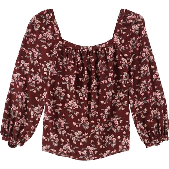 Rebecca Taylor Tilda Pullover Blusa para Mujer, Rojo, XS