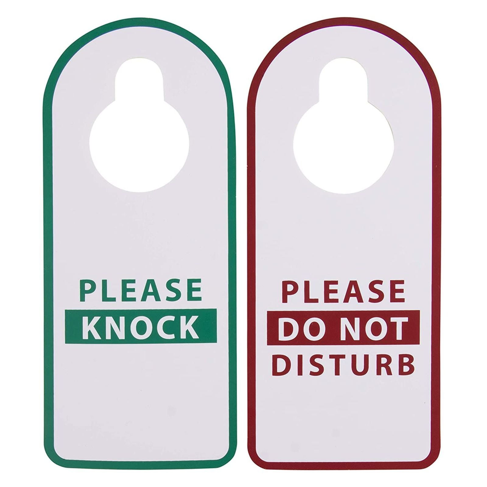 Double Sided School Inn 4 Packs Do Not Disturb Door Hanger Sign 9'' X 3.5'' Motel Idea for Hotel Please Make Up Room and Please Do Not Disturb Door Sign Nursing Home Professional Cleaner 