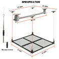 thumbnail image 4 of GIOTORENT 4x4FT Ceiling Storage Racks Lift,Overhead Garage Storage Rack,Adjustable Organization System,Workshops or Basements(Black), 4 of 10
