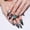 Type 2, variant on Cat Eye Press on Nails Long Stiletto Fake Nails Glitter Full Cover Gradient False Nails Acrylic Nails Glossy Stick on Nails Jelly Press on Nails for Women 24Pcs