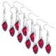 thumbnail image 1 of Joyeria Pendientes de Gota Drop02 5Pzas Gota de Agua Rojo Metal/Circón., 1 of 1