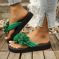 thumbnail image 2 of Dakaela Womens 3D Floral Sandals Non Slip Summer Dressy Thong Flip Flops Yoga Mat Comfortable Backless Walking Slides Slippers Size 6-10, 2 of 7