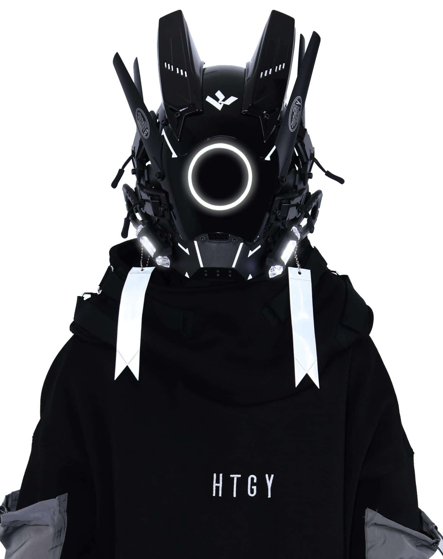 Techwear Halloween Cosplay Futuristic Cyberpunk Mask
