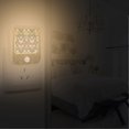 thumbnail image 2 of Yayeee 2-Pack Plug in LED Night Lights with Light Sensors Motion Detectors, Beige Floral, 2 of 7