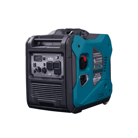 Konner & Sohnen  Inverter Generator 5500W, LPG & Gasoline 120/240V CO Sensor, Fuel-Efficient Technology Electric Start LED USB 12V Eco Mode