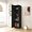 Black, variant on Wall-mounted, stackable with movable shelves, 70.87" high - Perfect for standalone or paired storage in various rooms