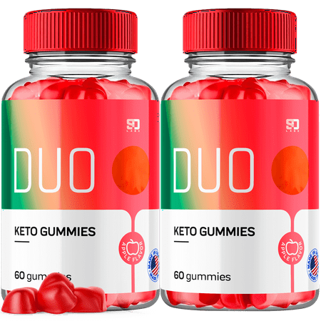 (2 Pack) Duo Keto ACV Gummies - Apple Cider Vinegar Supplement for Energy & Focus - Dietary Supplement Gummies with Apple Cider Vinegar Folate Vitamin B12 B6 Beet Root (120 Gummies)