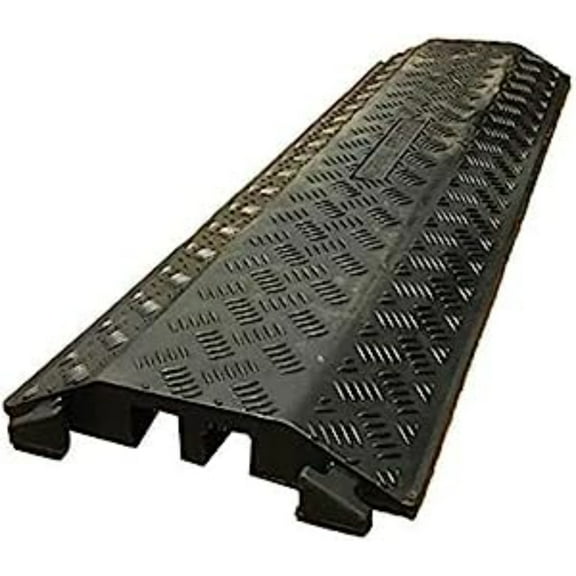 Kable Kontrol Rubber Drop Over Cord Cover - Extra Large 2 Channels - 40" Long - Black