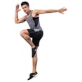 thumbnail image 4 of Men's Sleeveless Compression Tank Top with Mesh Panels and Stretch Moisture-Wicking Fabric - X Large, Gray, 4 of 5