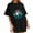 Black, variant on IROINNID Womens Loose Short Sleeve Summer Beach Printed Casual Fashion Top Pullover T-shirt Spring Saving