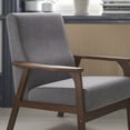 thumbnail image 4 of Flash Furniture Langston Living Room Chair, Dark Gray Faux Linen, 4 of 12