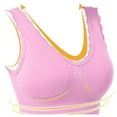 thumbnail image 5 of Seamless Bras for Women No Underwire Bra Feature V-Neck No Underwire Bra Style W-454 Pinks M, 5 of 5