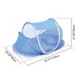 thumbnail image 6 of iMountek Portable Foldable Baby Mosquito Travel Net Tent Crib Cradle w/ Pillow Mattress Music Box for 0-3 Kids, 6 of 9