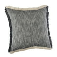 thumbnail image 3 of Ox Bay Bennett 20" x 20" Dark Blue Fringed Cotton Adult Decorative Throw Pillow, 3 of 9