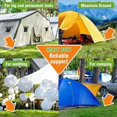 thumbnail image 5 of Durable Aluminum Alloy Tent Pegs, Waterproof & Rustproof Hexagon Rod Stakes - 20 Pieces, 18 Cm, Hook Design with Oval Bottom, Suitable for Backpacking, Camping, 5 of 5