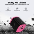 thumbnail image 7 of USB Wall Charger Block, Hootek 2.1A Dual Port USB Charger Block with 2Pack Android Charging Cord Type C Cable USB C Charging Cables 10ft USB Brick Charger Box Fast Charging Block for Samsung, Pink, 7 of 7