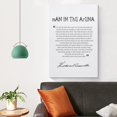 thumbnail image 4 of The Man In The Arena Theodore Roosevelt Quote Graduation Gift Modern Artwork 6 Art Poster Canvas Painting Decor Wall Print Photo Gifts Home Modern Decorative Posters 20x30inch(50x75cm), 4 of 6