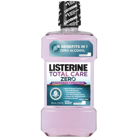 Listerine Total Care Zero Mouthwash 16.9 oz., Fresh Mint Flavor