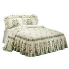 Beatrice Home Fashons Channel Chenille Bedspread Queen Ivory - Walmart.com