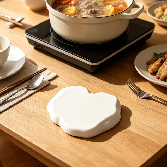 Silicone Trivet Heat Resistant Mat for Hot Dishes | Non Slip Insulation Pad Table Protector | Kitchen Countertop Decor for Cookware and Tableware