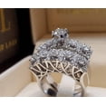 thumbnail image 2 of Luxury Crystal Female Big Zircon Stone Ring Set Fashion Rings For Women Love Ring, 2 of 2