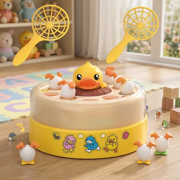 Duck-Themed Games for Kids Age 4-6, Bounce and Catch Duck Board Games for Kids 4-8, Family Board Games for 5-7 Boys Girls, Birthday Gifts Christmas Party Games for Toddlers 3-5