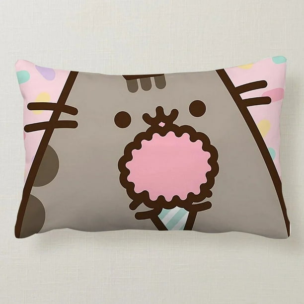 Pusheen funda de almohada de dibujos animados para sala de estar cubierta de cojin con estampado bonito para coche decoracion del hogar regalos de navidad Walmart en linea