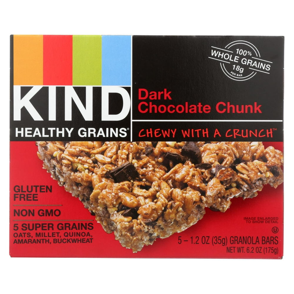 Kind Bar Granola Healthy Grains Dark Chocolate Chunk 5/1.2 Oz