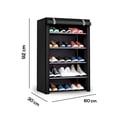thumbnail image 2 of Zapatera de 5 Niveles Multifuncional | Estante para Zapatos | Almacenamiento de Calzado de Acero Inoxidable | Closet Organizador para Tenis | Tela Impermeable, 2 of 5