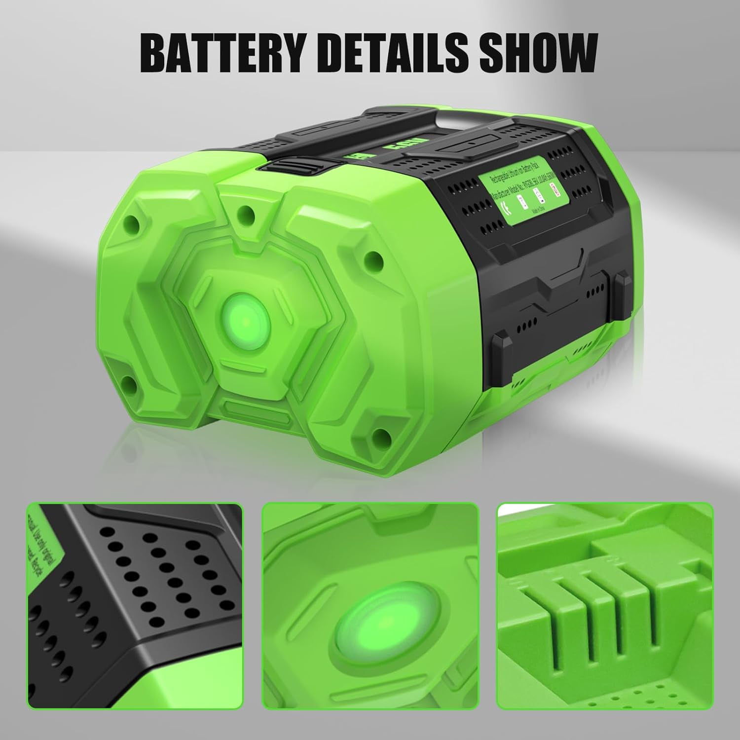 56V 10.0Ah Lithium-Ion Battery Replacement for EGO 56V Power+ BA1400T BA2800T BA4200T BA5600T BA3360T BA2242T