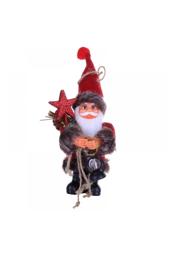 Santa Claus with Kerosene Lamp Home Decor Ornaments Holiday Decorations