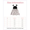 thumbnail image 2 of 6T Little Girls Dress 6T Girls Sleeveless Dress Butterfly Print Little Girls Suspender Dress Black Dress, 2 of 7