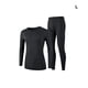 thumbnail image 3 of Guardurnaity Invierno otoño hombres estilo casual conjunto de ropa interior térmica cálido transpirable cuello Tops pantalones Kit ropa de fondo Ropa interior Negro L Guardurnaity AP013784-01, 3 of 6